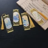 Chinese-style bookmarks with ancient charm and high appearance standards. Metal hollowed-out tassel bookmarks for giving to friends, classmates and teachers during graduation season Specification image